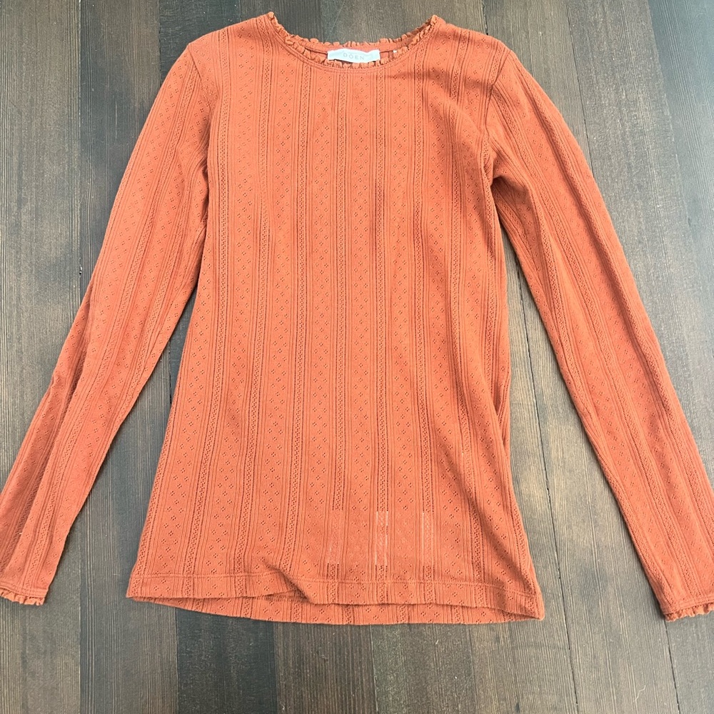 Doen Pointelle tee Long Sleeve